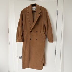 Aritzia Babaton slouch camel coat